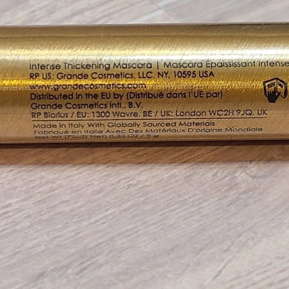 Grande DRAMA Intense Thickening Mascara Castor Oil Black Sealed Volumizing .32oz
